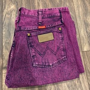 VTG Wrangler 14mwzoy Women’s Purple Jeans